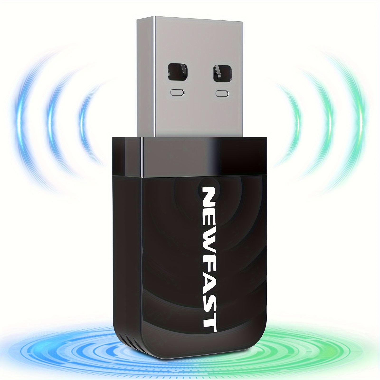 TEMU 1300mbps Dual Band 802. Wifi Adapter Usb- Wireless Network Card, 2.4g/5ghz Dual Band , For Pc Laptop Desktop, Smartphones & Tablets Compatible
