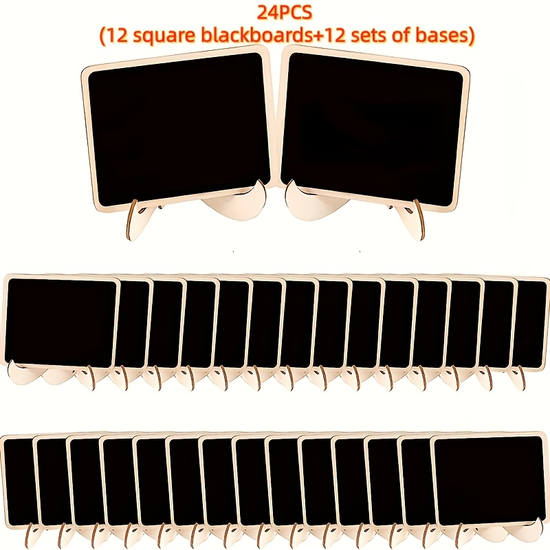 TEMU 24pcs (12 Square Mini   12 Sets Of Stands), Desktop Decor, Ideal Gift For Christmas, Halloween, Thanksgiving, Mother&;s Day, Father&;s Day,