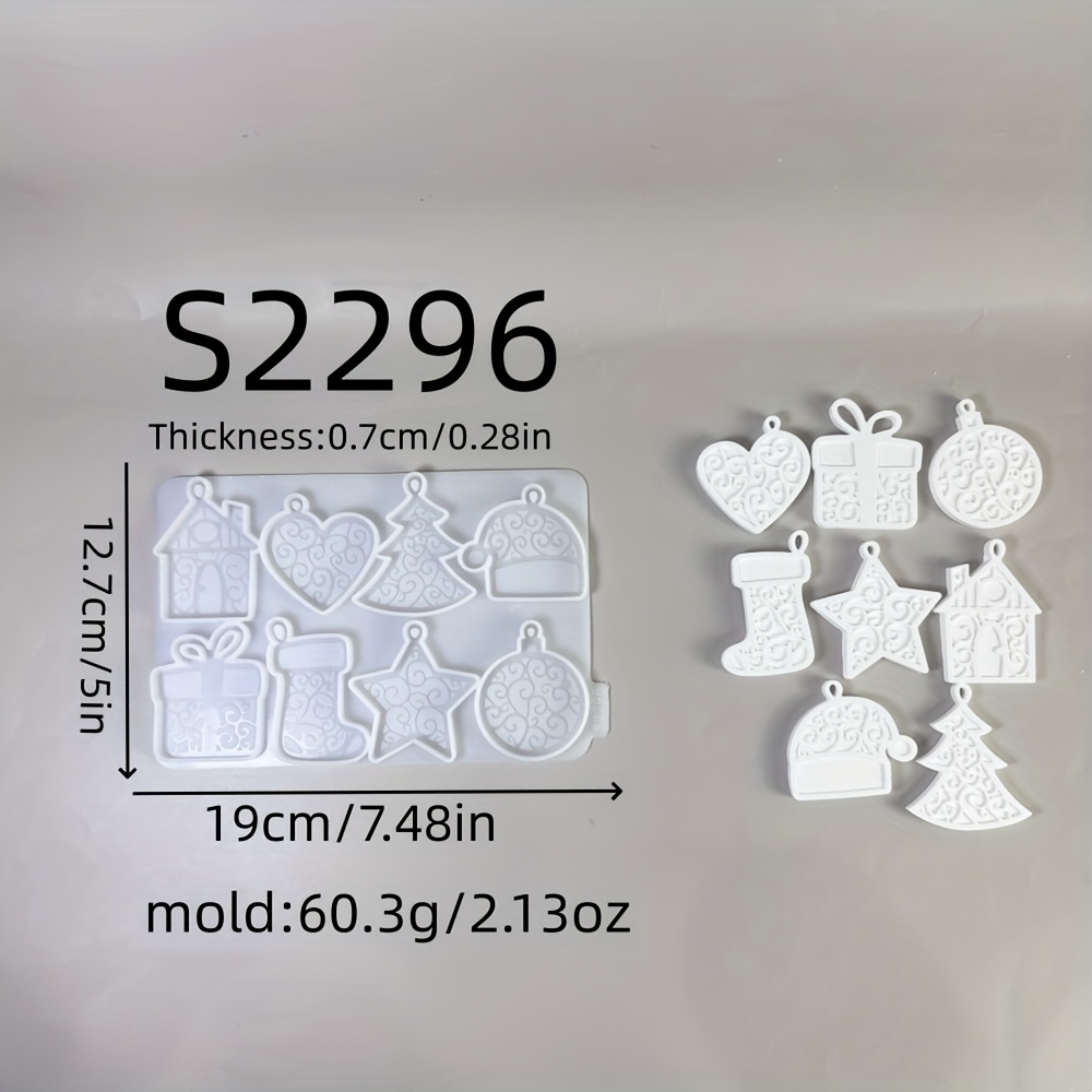 Image of Resin Silicone Mold For Christmas Wall Decoration, Wall Decoration Mold, Epoxy Resin Mold, Home Decoration Silicone Mold, Wall Decoration Ornament, Wall Decoration Silicone Mold, 61 S2296