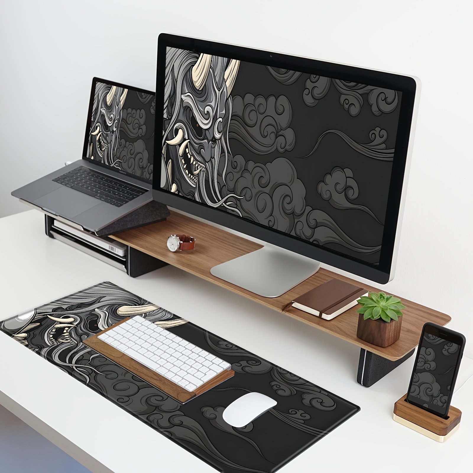     deskmat   mousepad compatible for pc gaming large extended non slip washable   themed desk computer mousepad for workstation gaming setup Product details 4