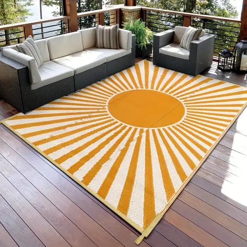 Temu Orange Rug outdoor rugs sold on Temu United States