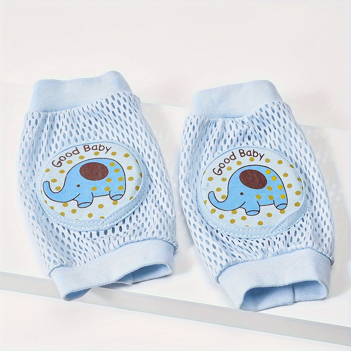 1 Pair Baby Knee Pads Children's Learning to Walk Anti-Fall Crawl Protective Gear Children's Knee Learning to Crawl Protective Cover Pad Thin Style for Summer