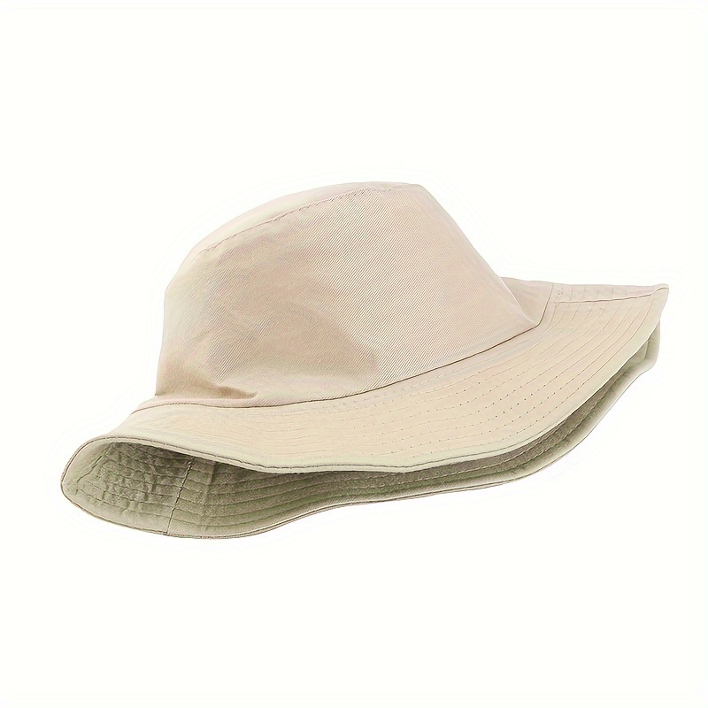 Solid Color Bucket Hat Double sided Foldable Fishman - Temu