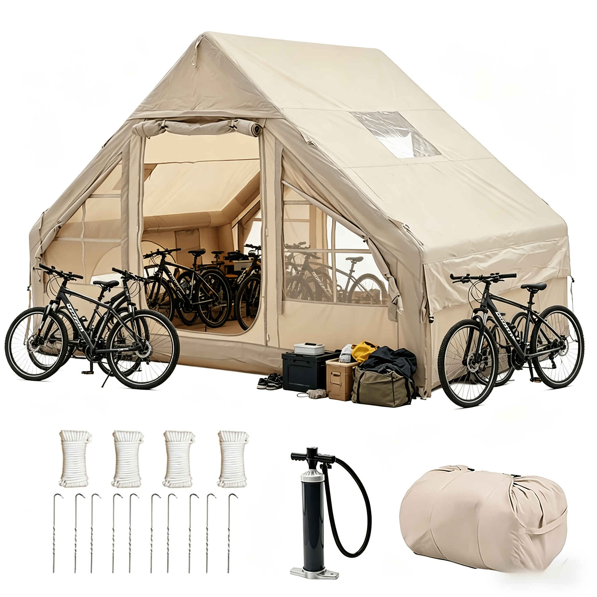 Image of Easy-to-assemble Outdoor Carport, Outdoor Sunshade Canopy, Garden Outdoor Shelter, Suitable For 4-6 People