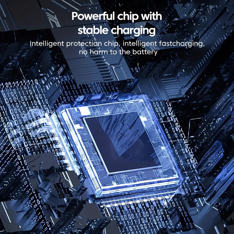 1 with 6 ultra-fast mobile phone charger, intelligent voltage detection digital display, suitable for USB and Type-C, car charger adapter, car charger