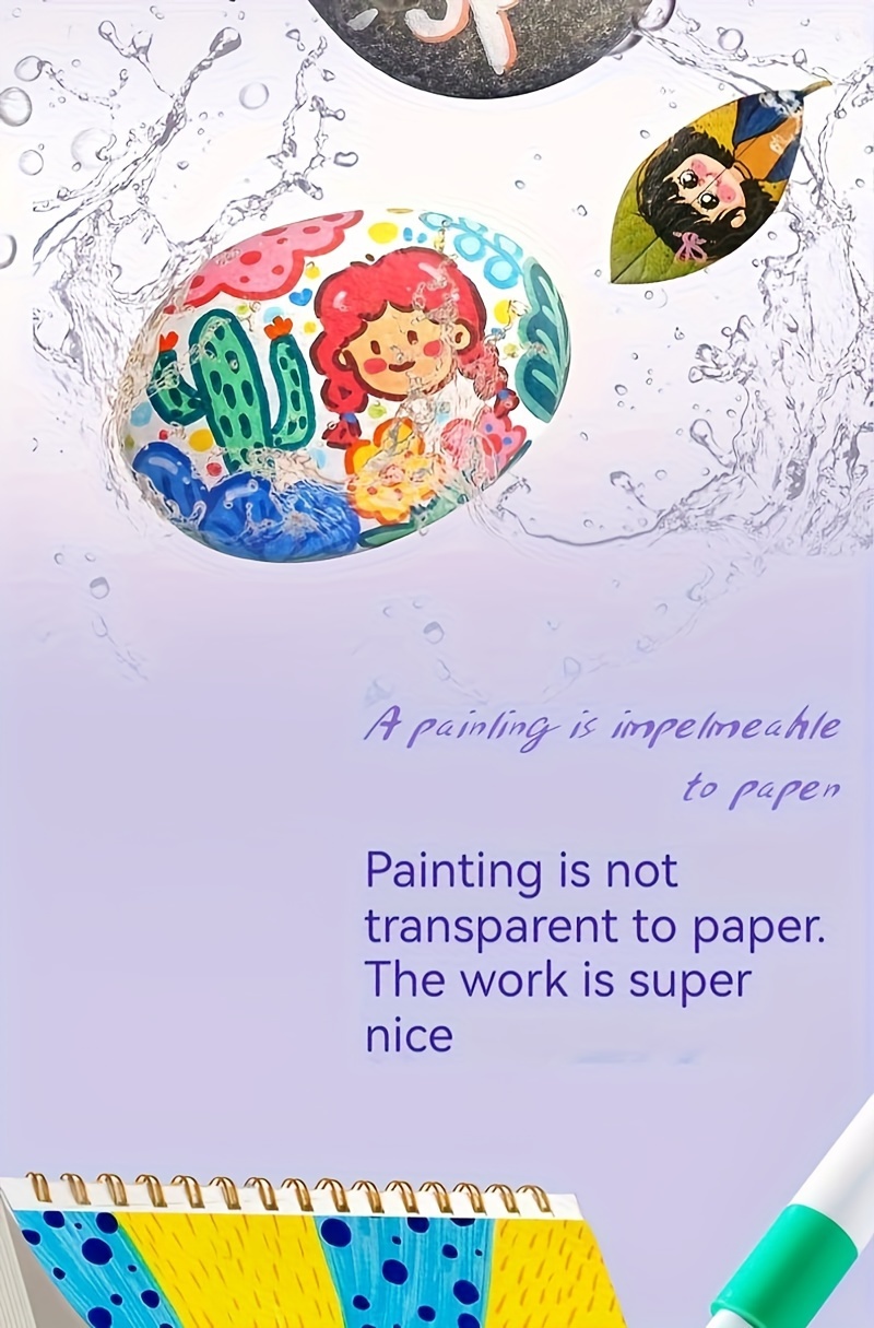 Acrylic Paint Markers for Adults, Fine Tip, Medium Point, Washable, Ambidextrous Plastic Body, Permanent, for Rock, Wood, Glass, Fabric, Ceramic, Stone Arts and Crafts, Professional Artistic Use, Ideal Birthday, Christmas, Easter Gift, for 14+