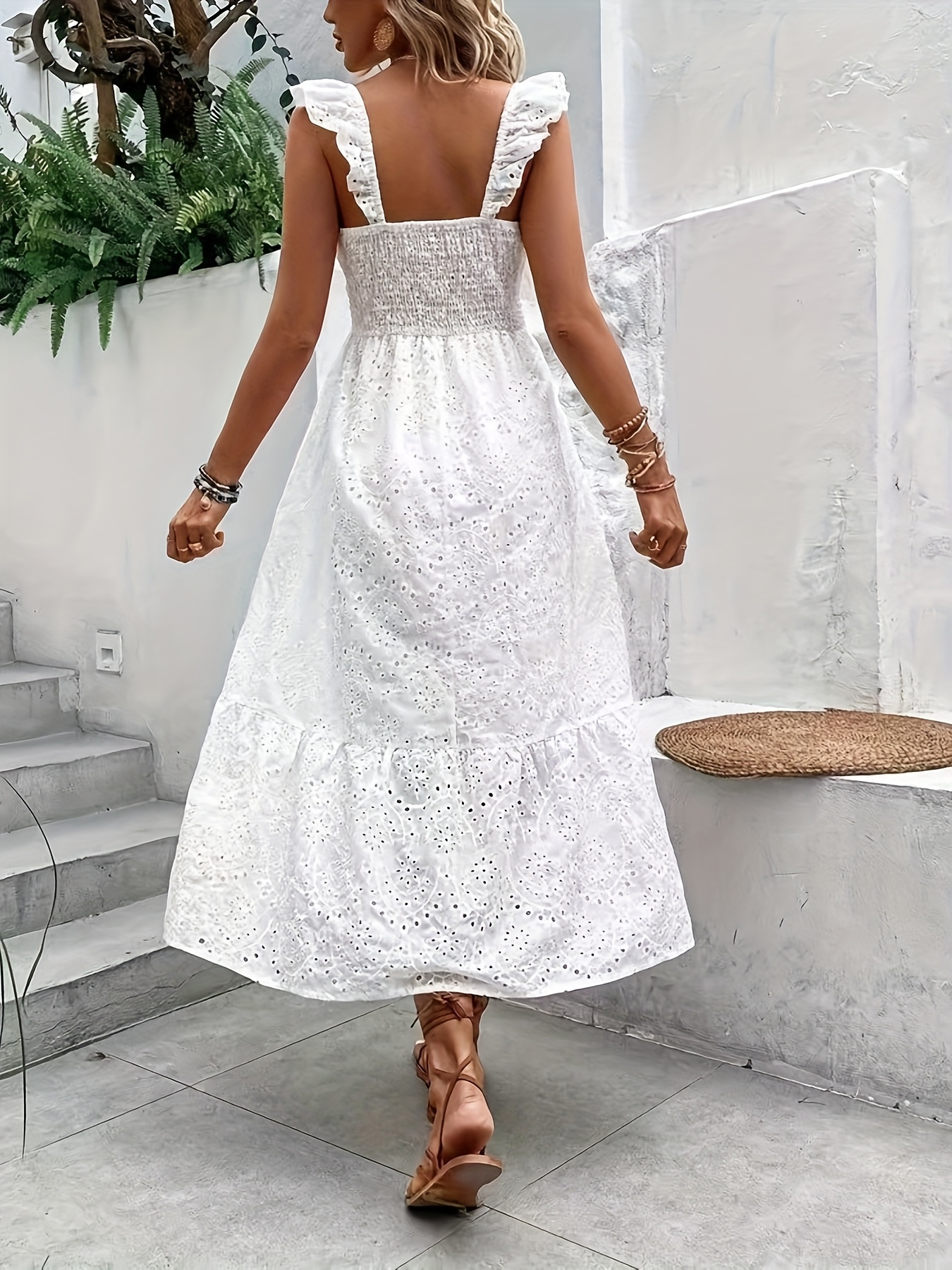 flowy tea party dress Lara Ivory Long Sleeve Bridal Gown with Flowy Skirt 51067 – Moreno's Wear main image 1