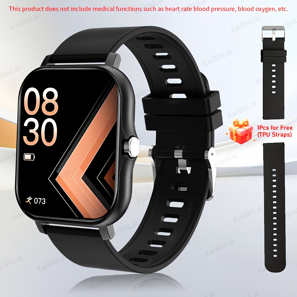 Hot 2024 new best-selling 1.83-inch full screen touch, Men's and Women's sports fashion smartwatch, dial/answer calls, step count, sports mode, distance tracking, call information prompt multifunctional smartwatch, suitable for iPhone and Android smartphones