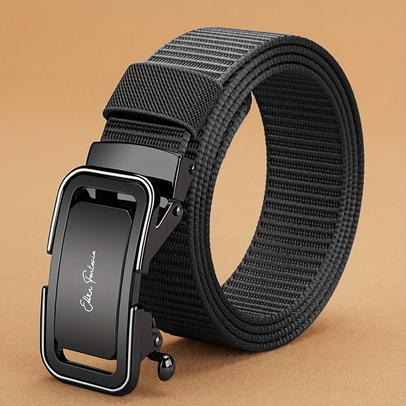 1pc fashionable belt with alloy automatic   brief design   and useful for men outdoor sports casual wear jeans daily life fathers day gift details 8