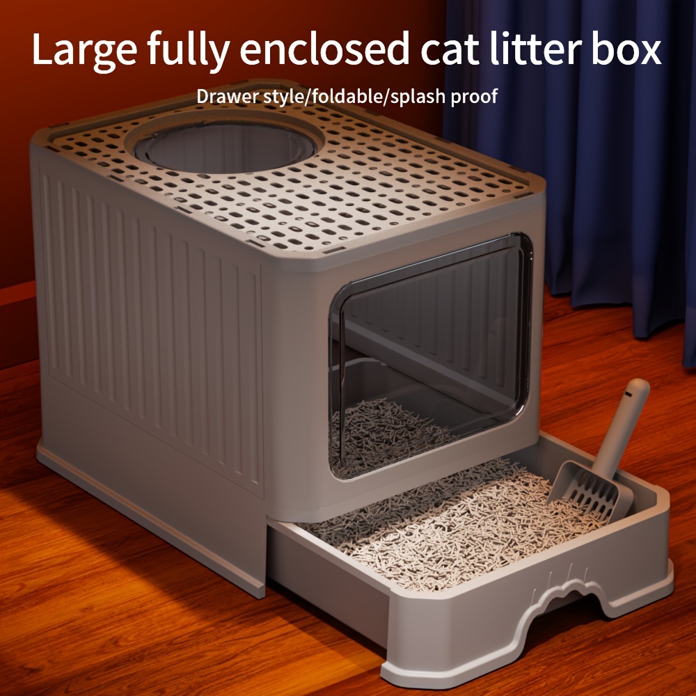 Cat Litter Box Pet Supplies Anti Splashing Cat Litter Temu