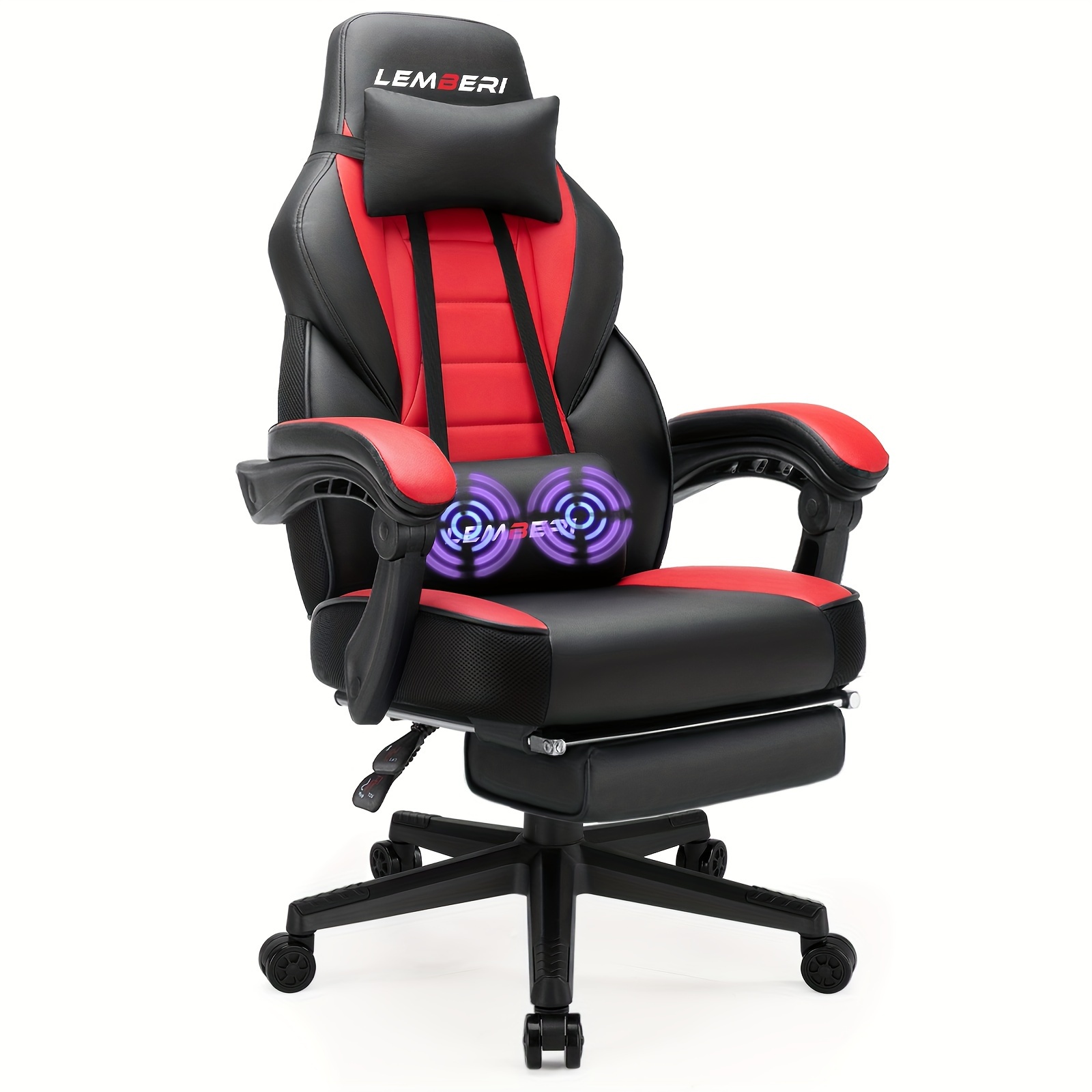 

With Footrest, Big And Tall Gamer Chair For Adults, 400lb Capacity, Computer Chair With Headrest And Lumbar Support