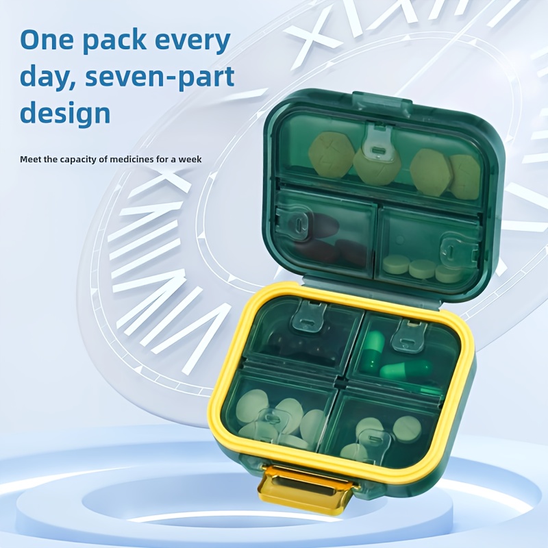 

7-day Pill Organizer Moisture- – Portable & -blocking