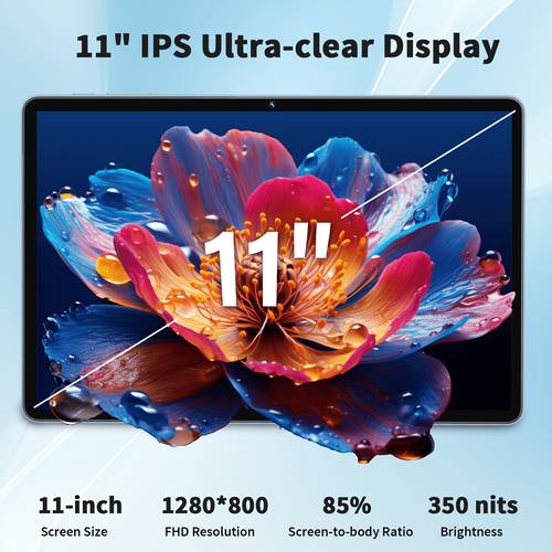 tablet 15 con pantalla táctil de 11 pulgadas, 24gb (4+20) de y 128gb de rom ( 1tb), t615, cámara trasera de 8mp, tablet inalámbrico, (teclado, ratón, lápiz óptico, ), pc portátil de 8000mah (sin enchufe), regalo de san valentín, 2026