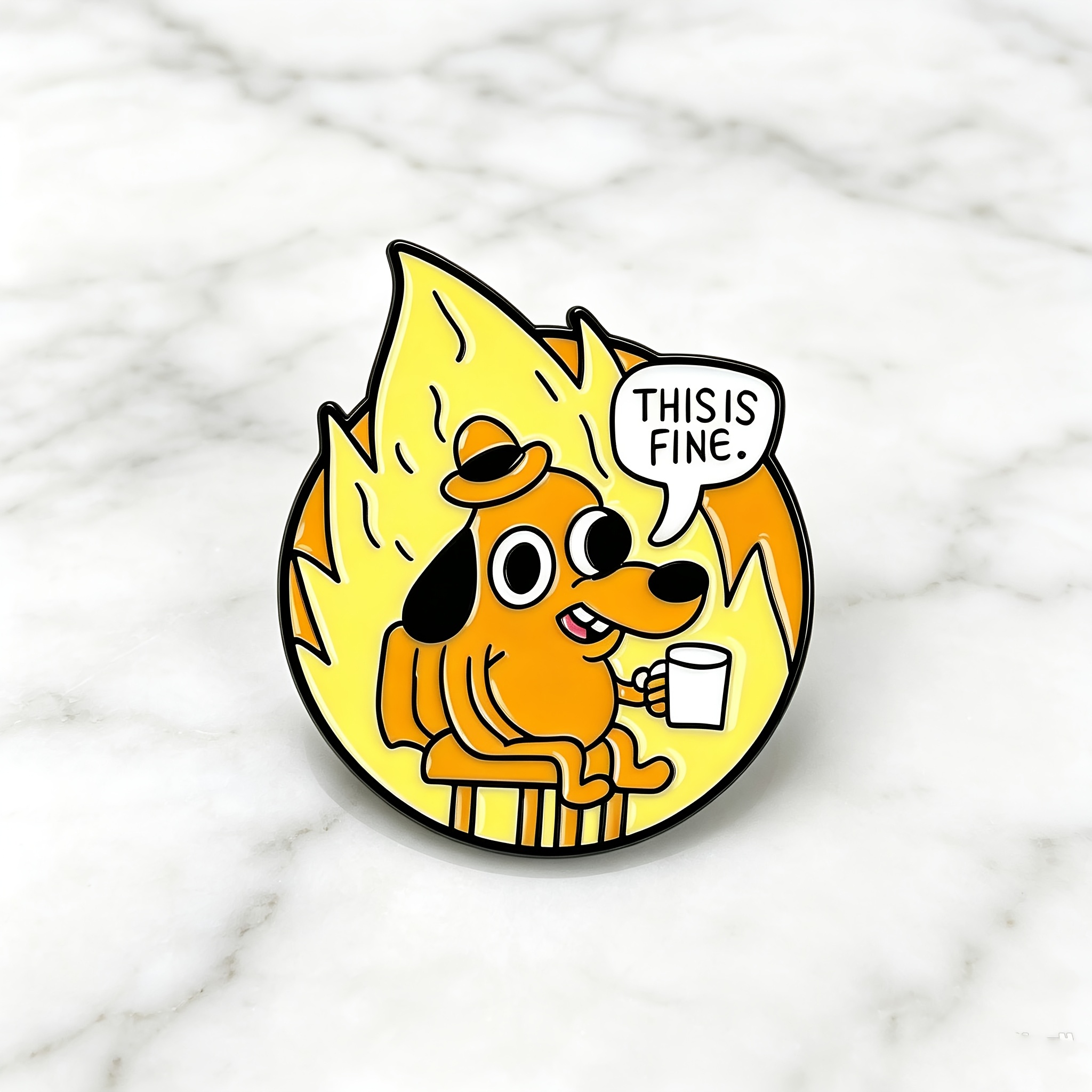 "" Great "" Dog Cartoon Badge - Badge For Dog Lovers And Meme Enthusiasts, For Gifts