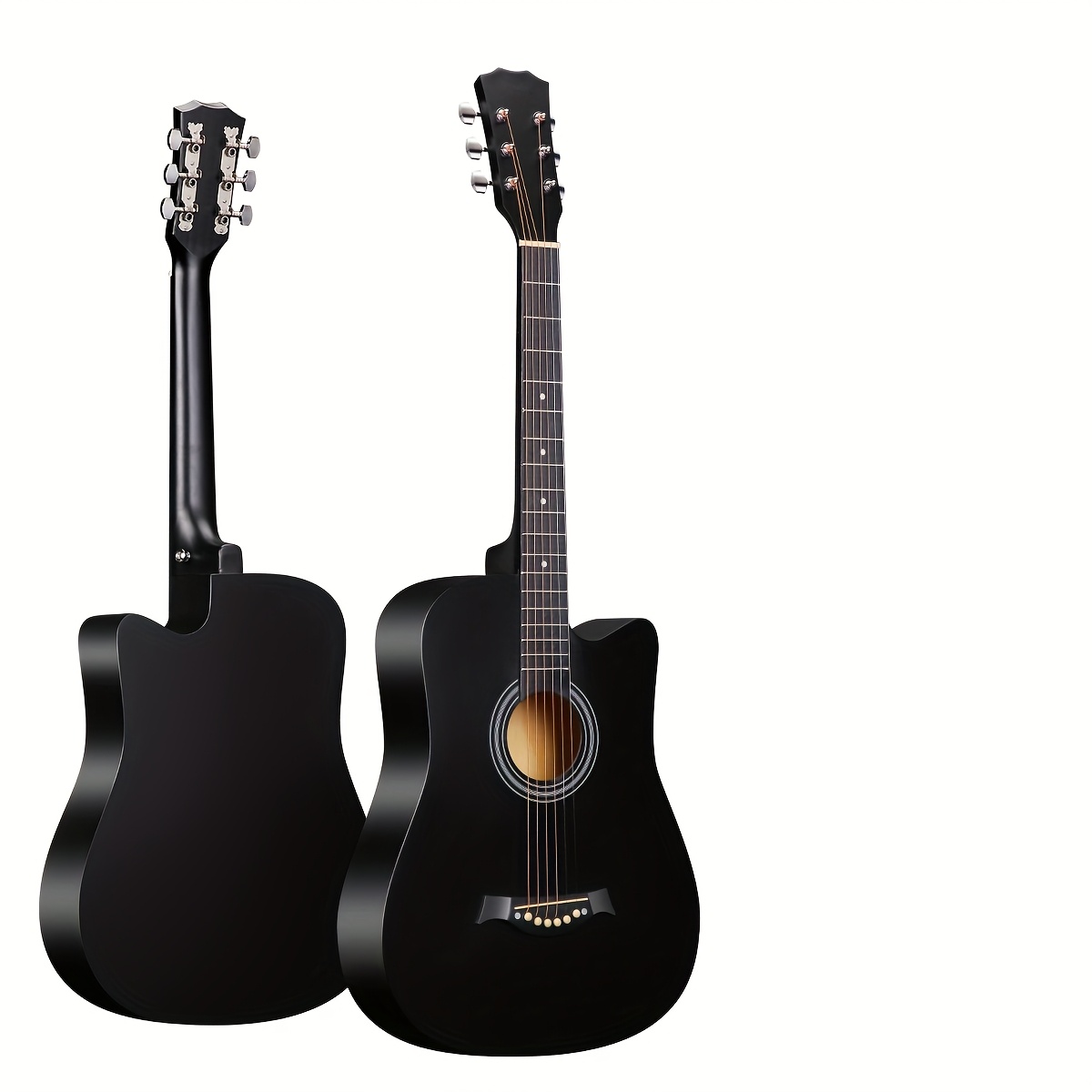 TEMU 38-inch Folk Guitar, Basswood Practice Instrument, 38 Inch Folk Guitar, Folk Guitar, Guitar For Beginners