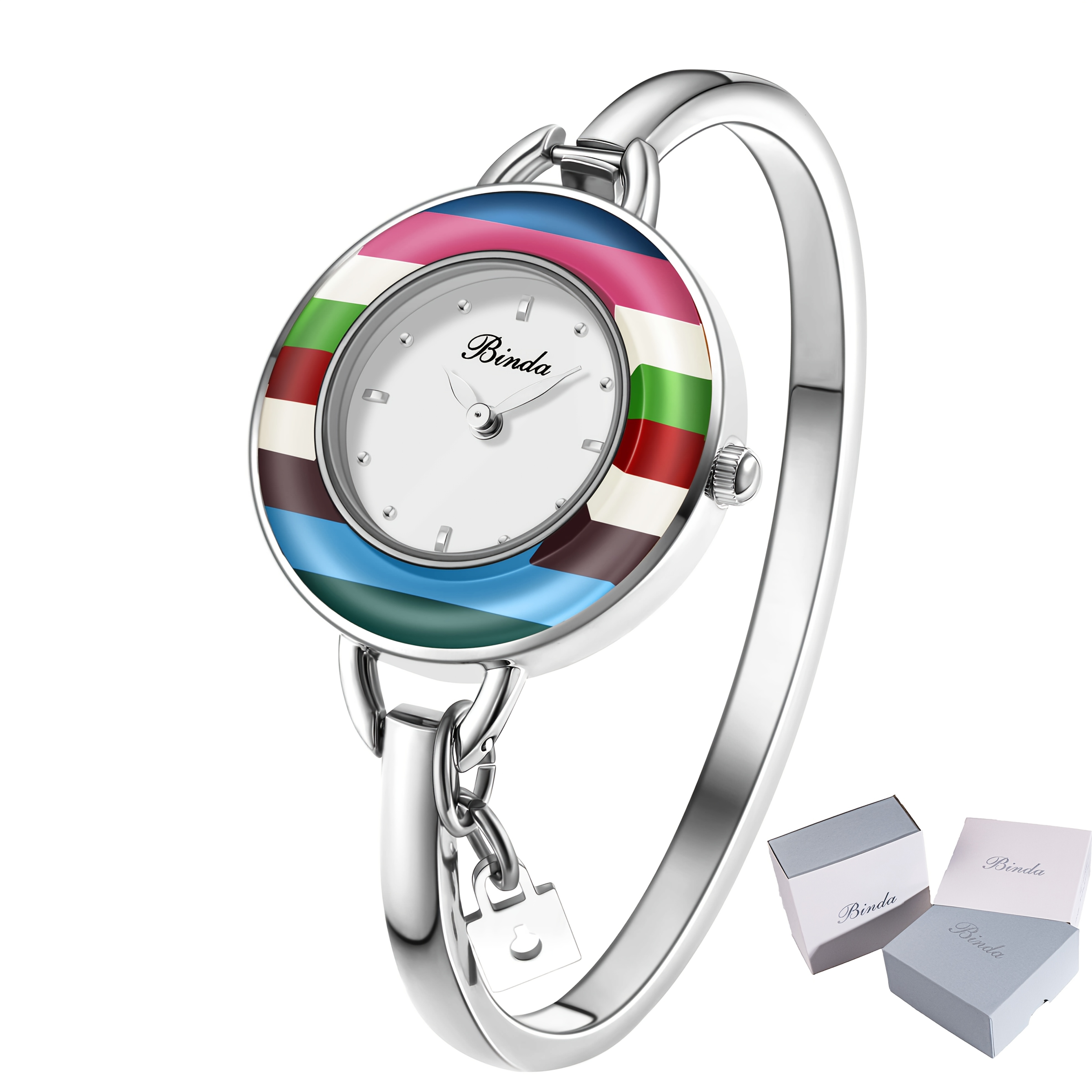 1 womens elegant stainless steel quartz watch ow - Temu Bah in display picture 1