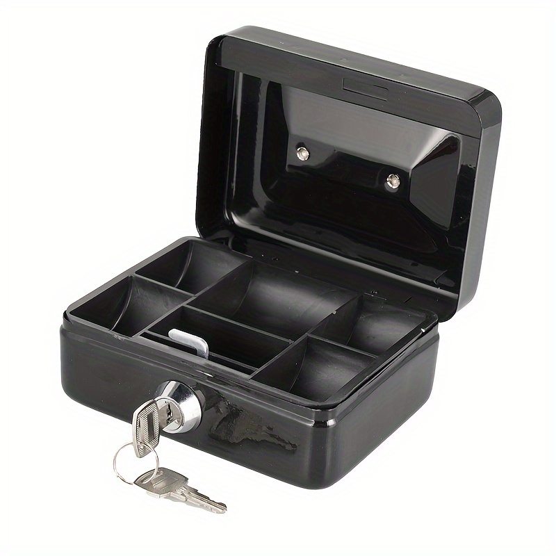 

Protable Key Safe Box Key Locker Mini Steel Piggy Bank Safety Box Storage Hidden Money Coin Cash Jewellery With Drawer Carry Box