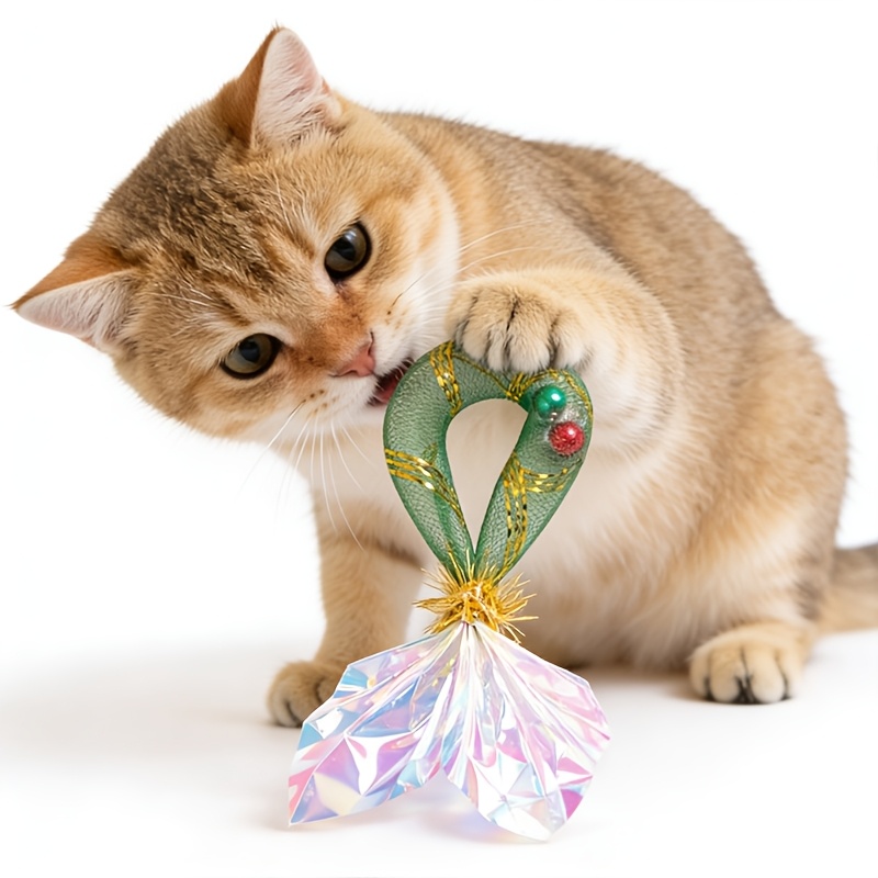 3pcs Creative Self-Hi Ring Paper Fish Tail Cat Toy