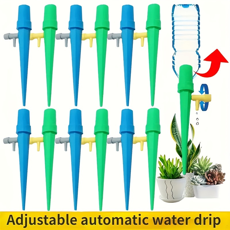 

6/10/20/30/40pcs, Automatic Watering Device Lazy Drip Water Permeable Device Adjustable Business Trip Travel Plant Watering Watering Device