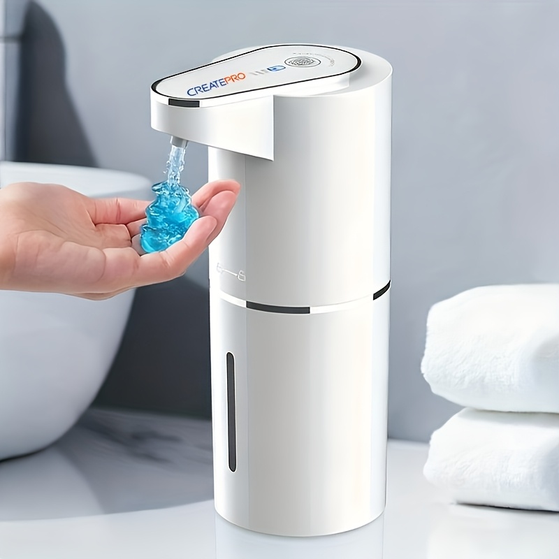 E-shop Berührungsloser Schaumseifenspender, 350 ml Fassungsvermögen, USB Wiederaufladbarer Schaumseifenspender, Nachfüllbarer Kosmetikpumpenspender,