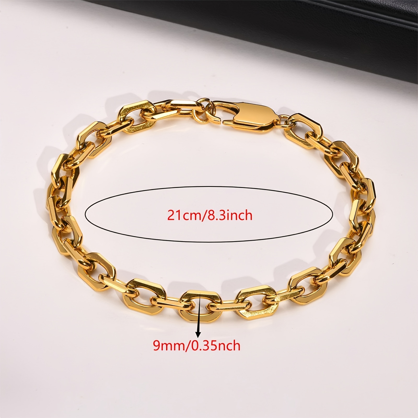 Men's Trendy Stainless Steel Cut Edge Square Bracelet