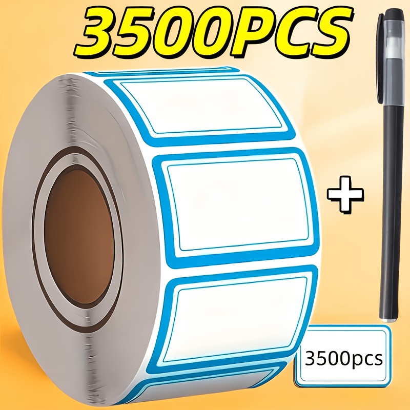 TEMU 3500pcs Colorful Freezer Labels (with Pen) - Residue-free Peel And Stick - Ideal For Food Containers And Bottles - Reusable Freezer Stickers,