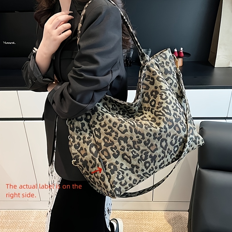 leopard tote bag sold on Temu United States