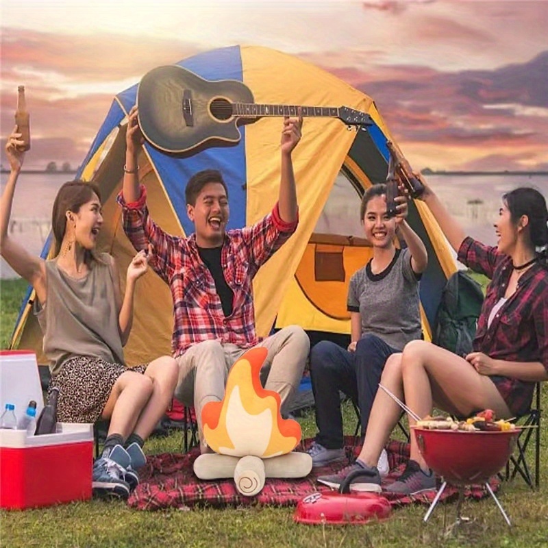 Campfire Plush Toy, Soft Simulation Bonfire
