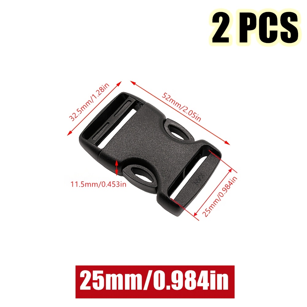 2pcs Adjustable Side Release Detach Buckles for Backpack Straps