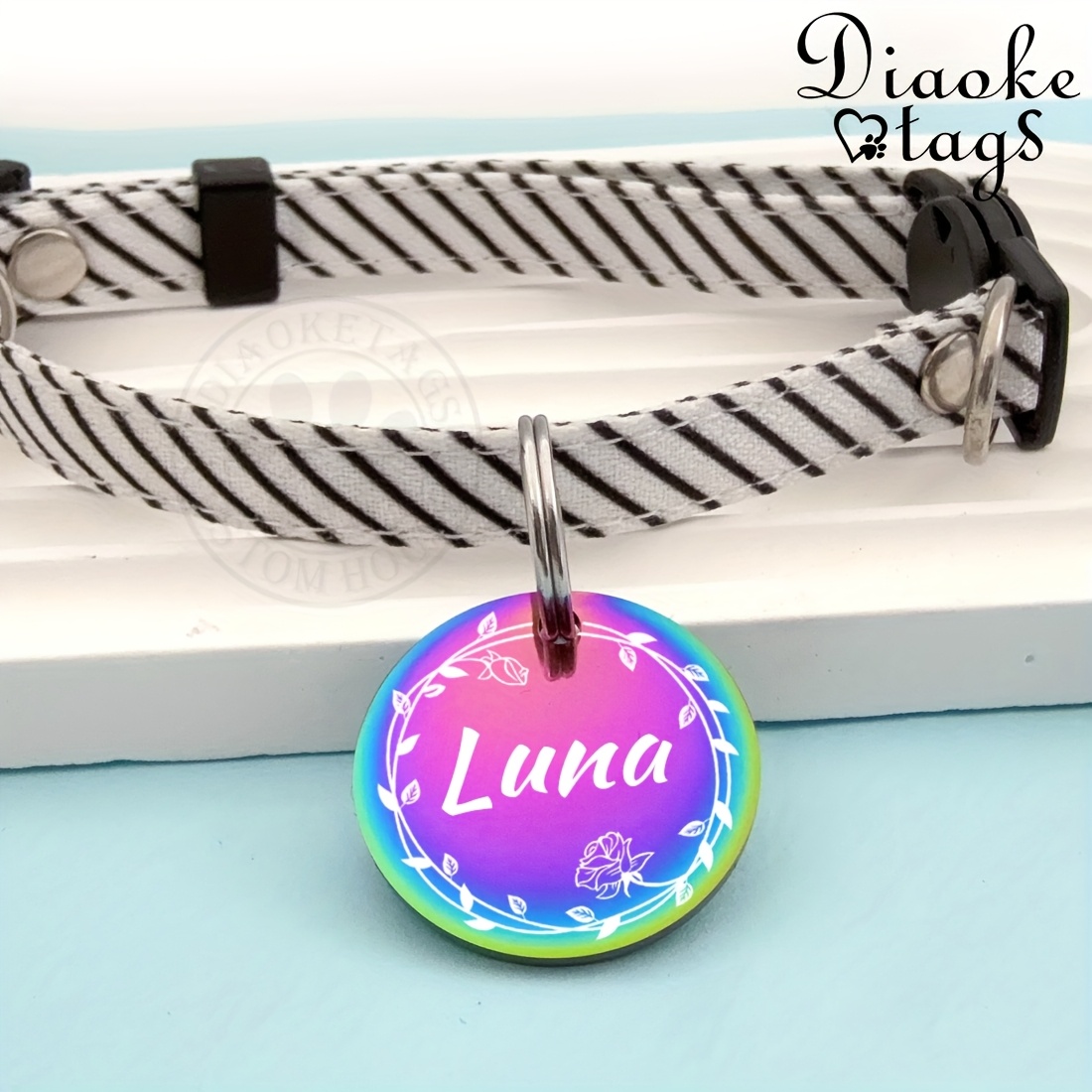Custom Dog Tags, Funny Double Sided Deep Engraved Pet ID Tags