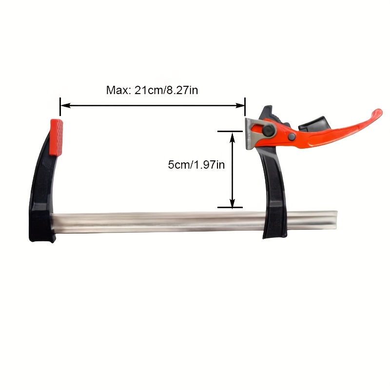 TEMU Allsome Adjustable Heavy Duty Ratchet Clamps For Woodworking, Suitable For Materials Like Wood, Metal, Stone, And Plastic, Featuring Quick