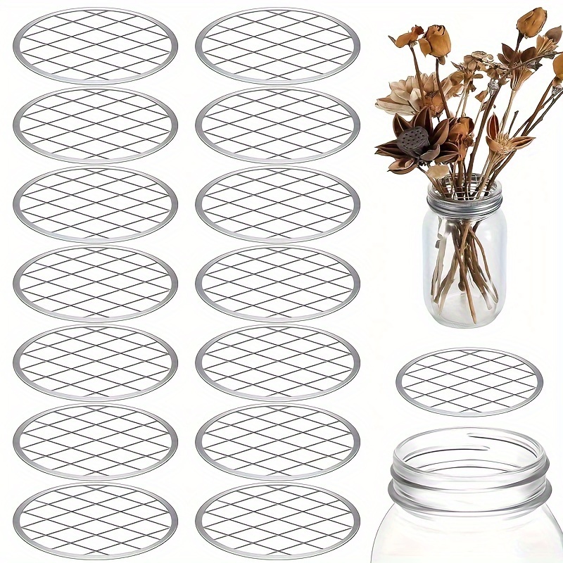 

6pcs Stainless Steel Flower Arrangement Grids - Creative Kenzan Ikebana Frogs For Vases, & Reusable - Designers & Home Decor Enthusiasts, Flower Decor, Ideal Gift