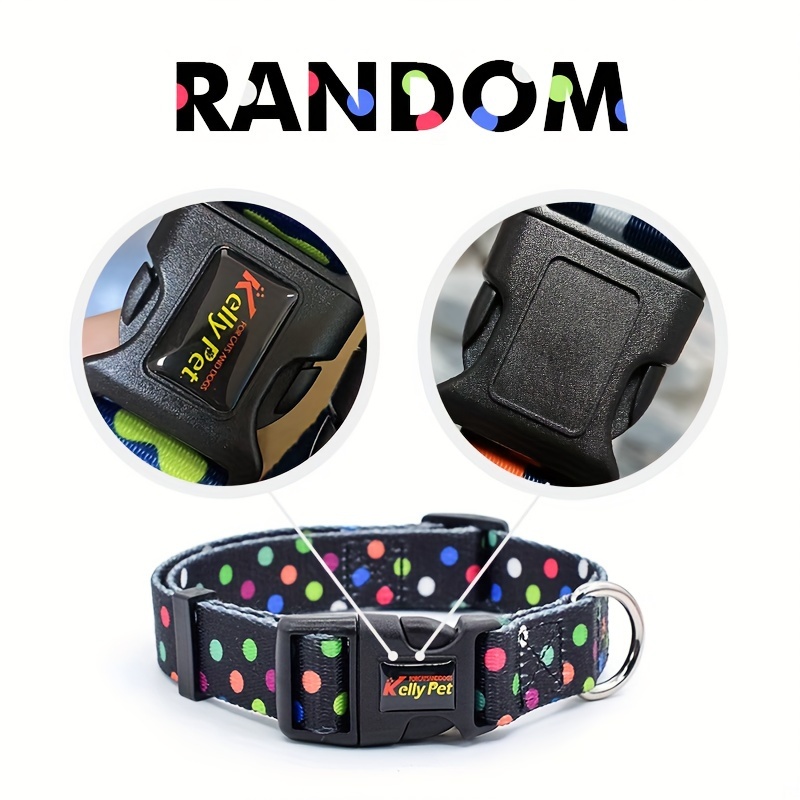 Collar and Leash Set for Small Dogs, Printed Design