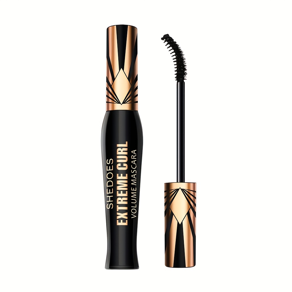 1pc Eyelash Mascara, Cool Black Dense Long-lasting Non-smudging Non-clumping Non-peeling Growth With Plant-derived Squalane, Types, Makeup Mascara