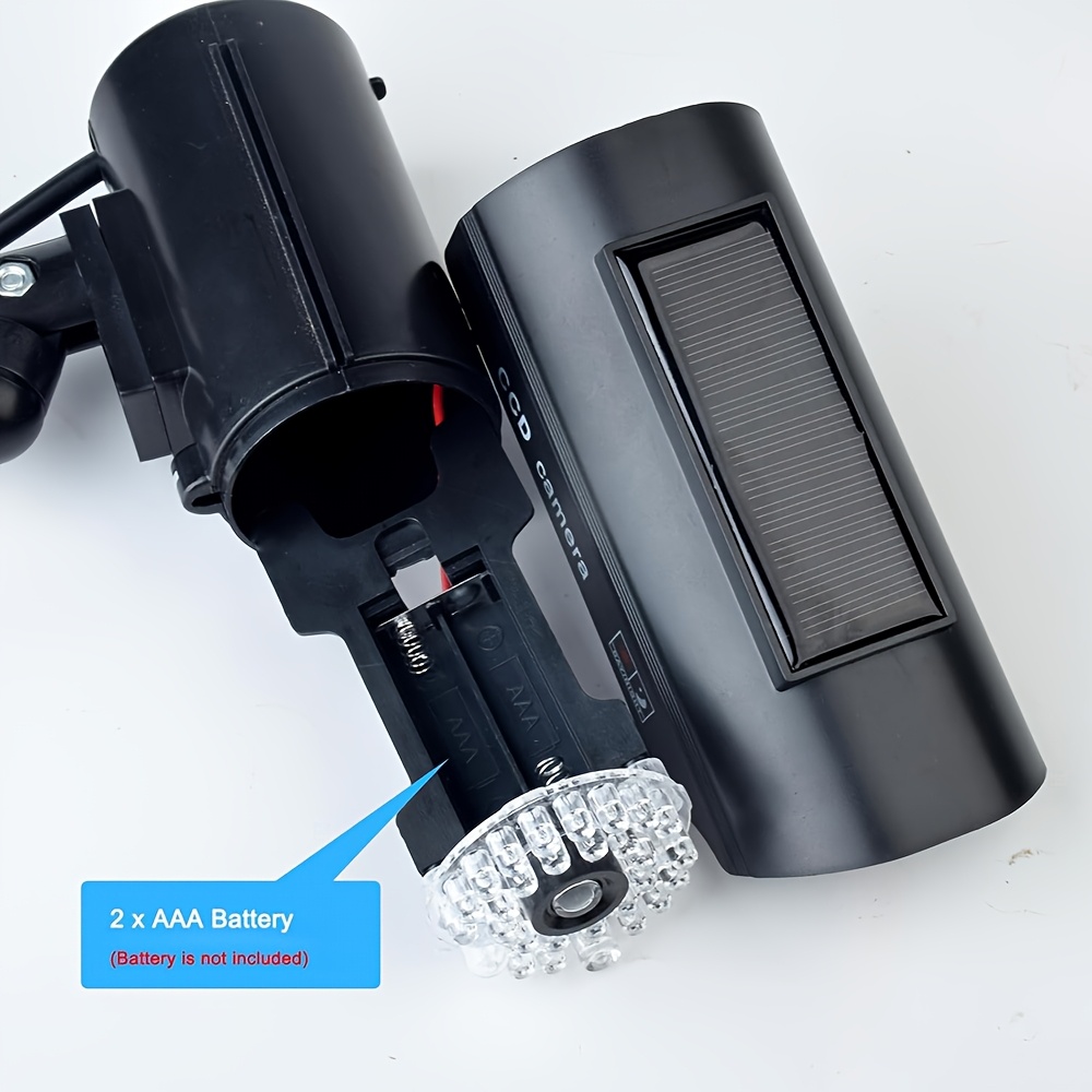 Caméra De Sécurité Factice Avec LED Clignotante – Dôme De Surveillance – SODIAL