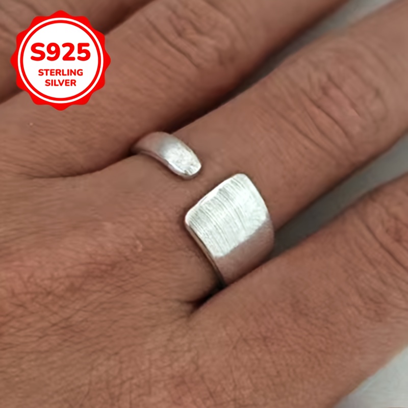 925 Silver Geometric Ring for Women's Daily Wear