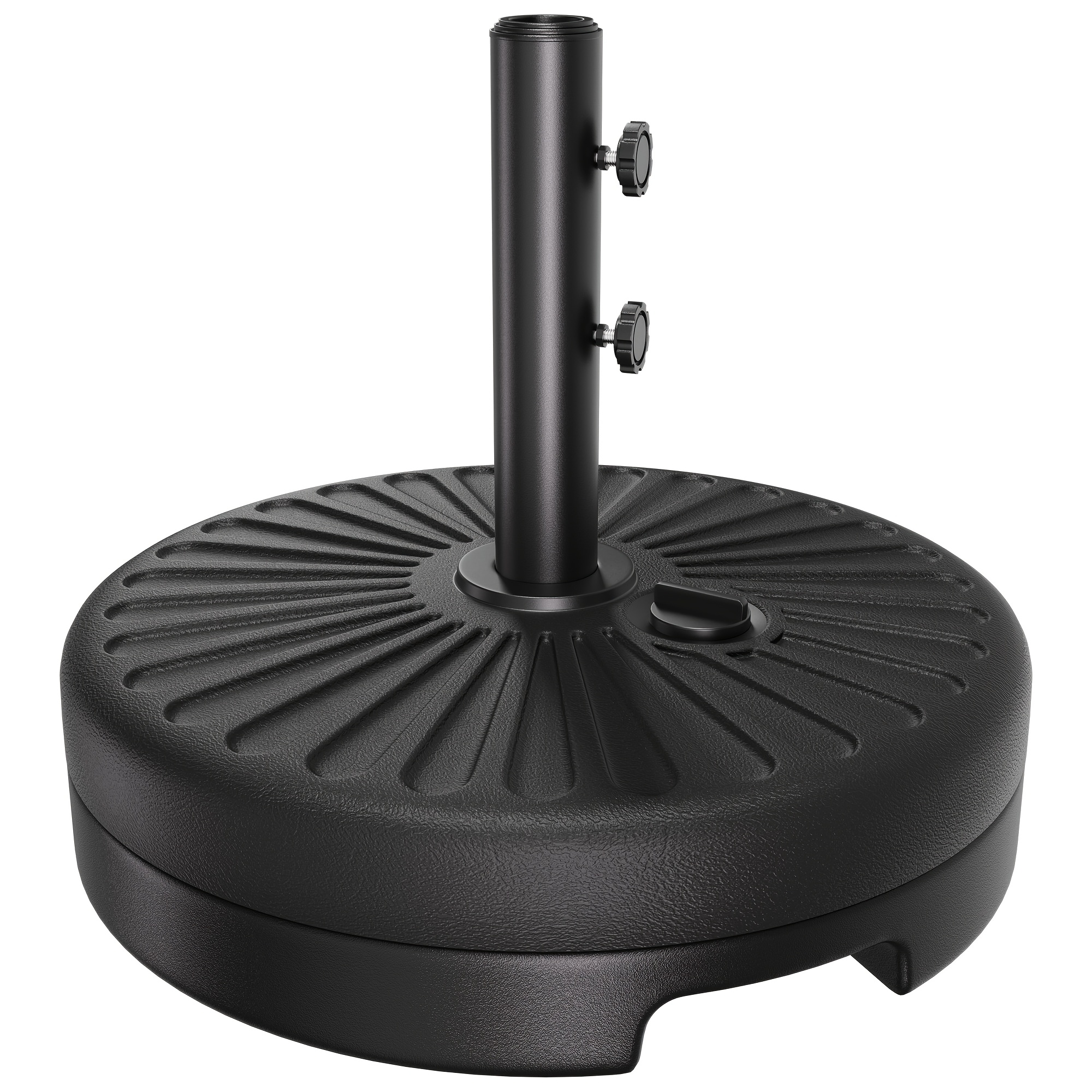 81.5lb Patio Umbrella Base Stand, Water Fillable Outdoor Umbrella Holder, Heavy Duty Market Umbrella Stand for Pool Deck Backyard Garden