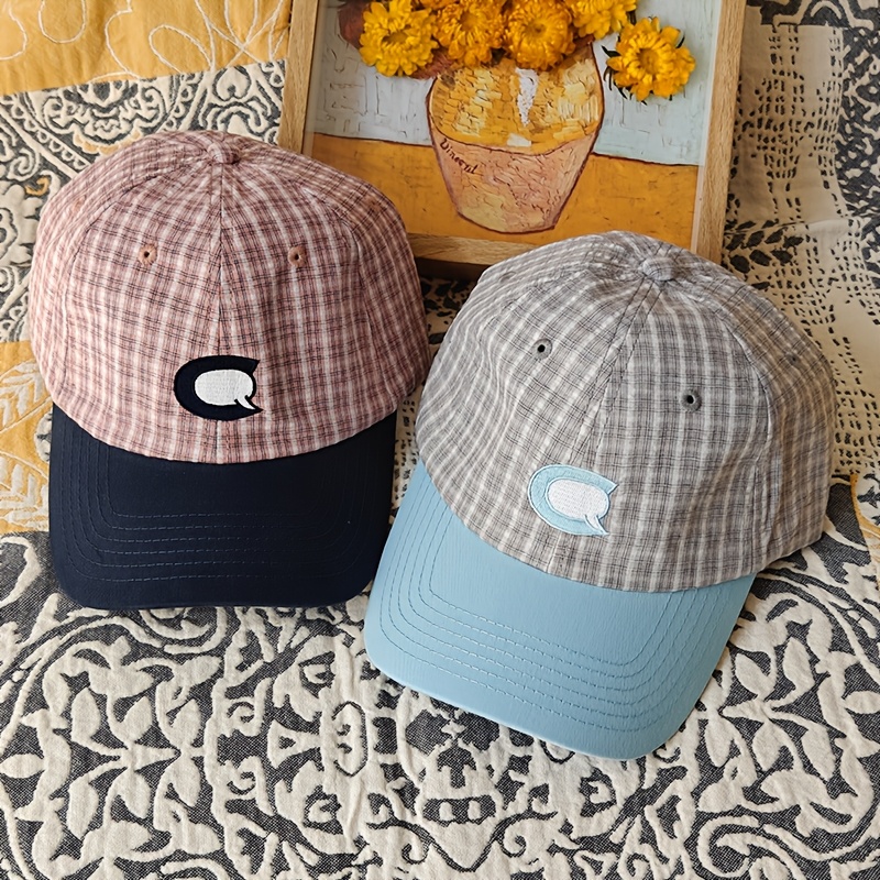 item picture letter embroidery baseball cap for men women adjustable lightweight suitable for travel camping streetwear embroidered initials hat with face non stretch cap for birthdays casual attire