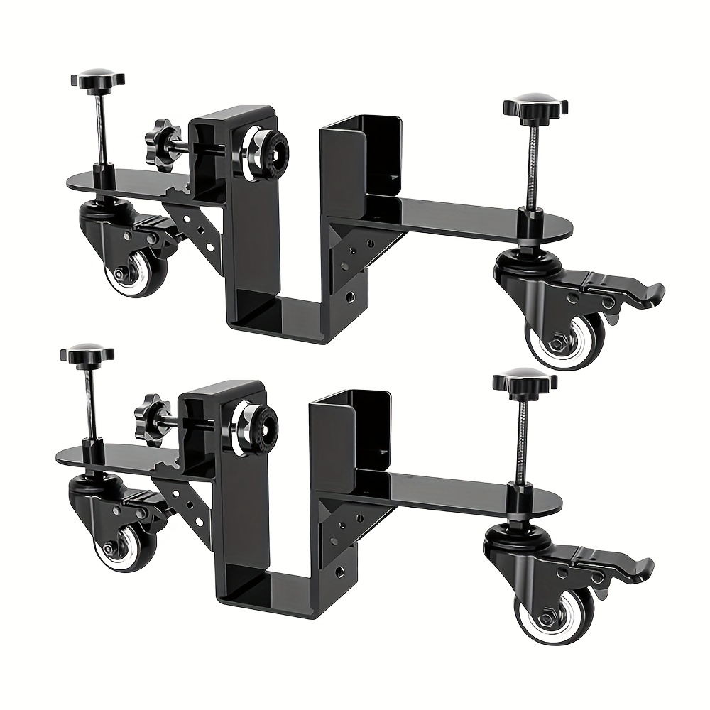 TEMU 2pcs Heavy-duty Door Dolly Suitable For 500 Lbs Capacity - Construction Adjustable Door Lifter Tool With Reinforced Triangular Frame, Door Panel