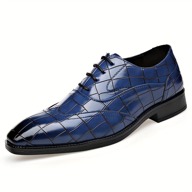 3332 Chaussures de ville formelles pour hommes, brillantes, chaussures de mariage tendance pour marié, chaussures de costume uniformes pour hommes, à la mode et tendance