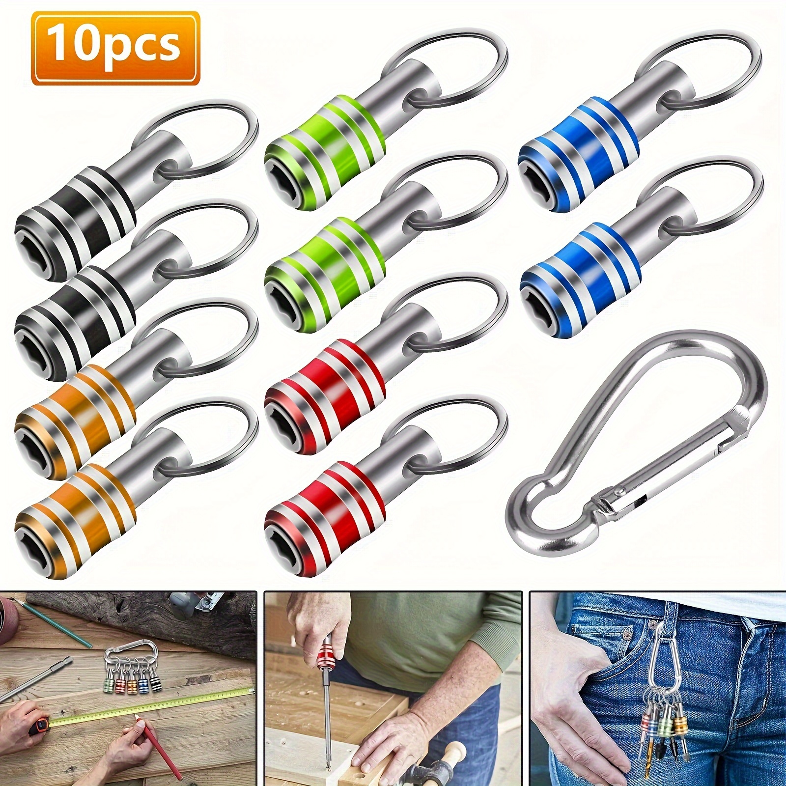 

10pcs Portable Hex Screwdriver , Rod Key Adapter, Tool For Bit