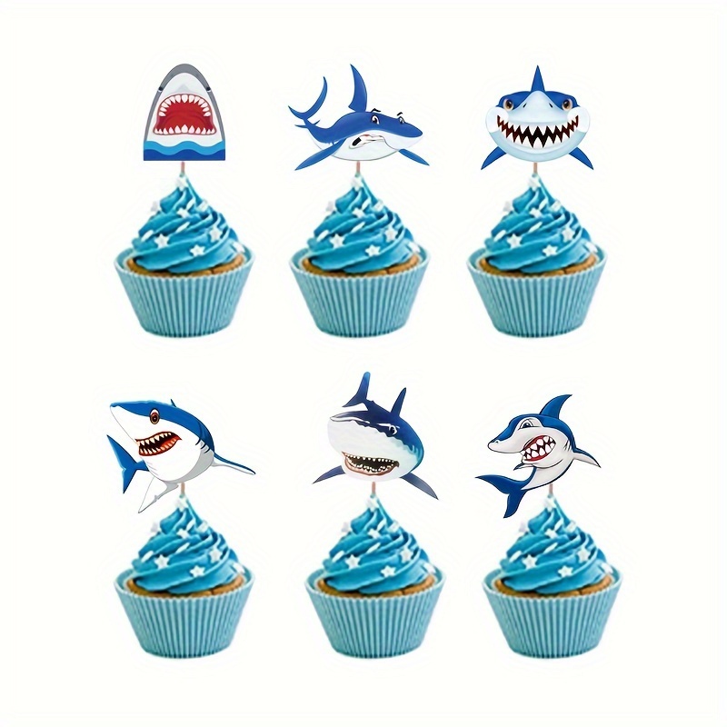 18 Pack Shark Cake Toppers for Shark Attack Sea Animals Decor Shark  Figurines Decorations Ocean Theme Cupcake Picks for Kids Boys Girls  Birthday Baby Shower Party Supplies : : Toys & Games