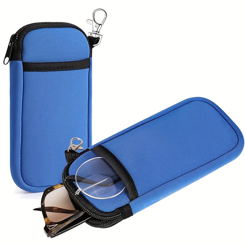 

1pc Glasses Case Carabiner , Portable Neoprene Eyeglasses , Glasses Case Carabiner