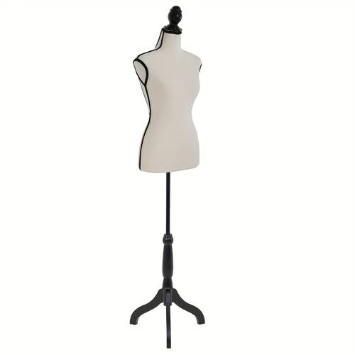 mannequin dress form 49 6 63 7 inch height adjustable female model display mannequin density foam with wooden tripod base stand for sewing dressmakers dress display