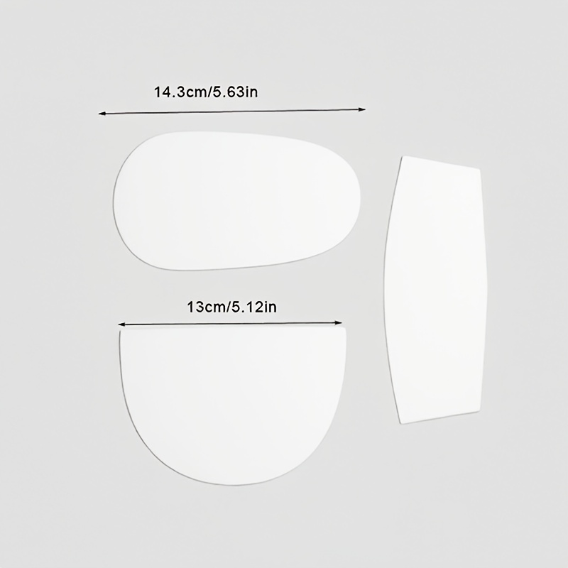 TEMU 1 Set Transparent Pet Shoe-shaped Mold, Reusable Handmade Sewing Template For Crafts And Patches, Perfect Gift For Mother's Day, Christmas,