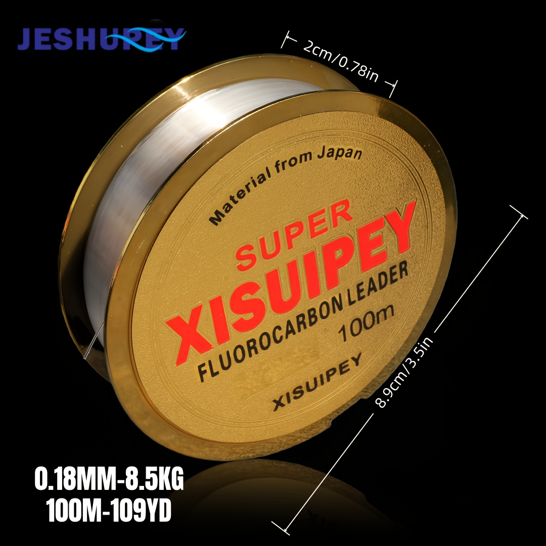 E-shop Eine 100M-109YD Sauerstoff--beschichtete Hochfest-Nylon-Angelschnur mit goldener Hauptschnur, glattem, glänzendem Wurf langlebigen,