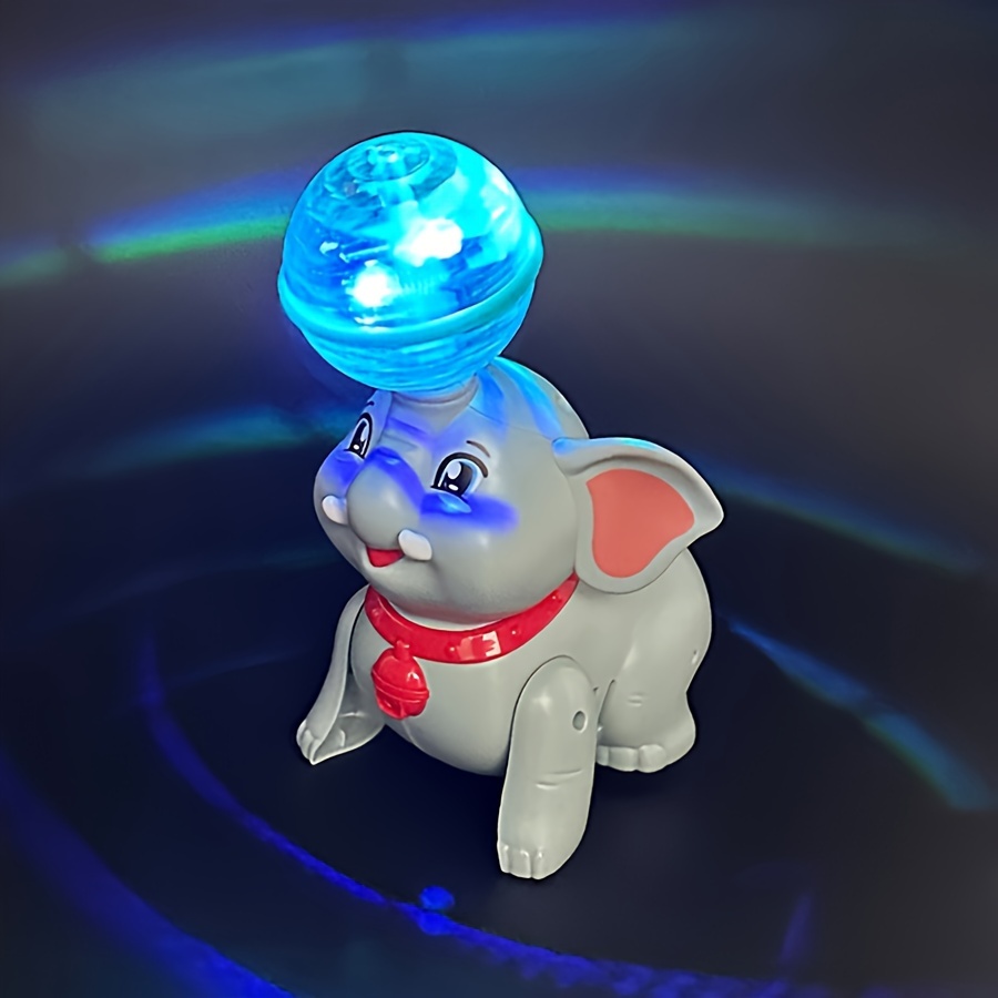 

Interactive Elephant Plaything With Lights, Music & Sounds - Moving, Rotating Action Toward Young Ones 0-3 Years - Ideal Birthday, Holiday Present