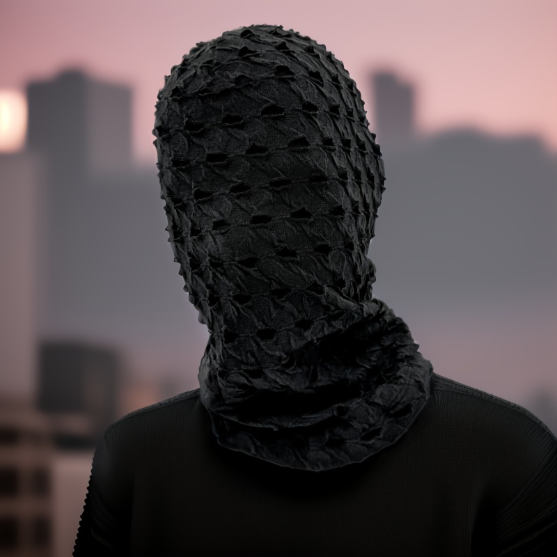 Full Face Mask Unisex Faceless Mask Balaclava For Halloween Spandex Full Face Mask Costume