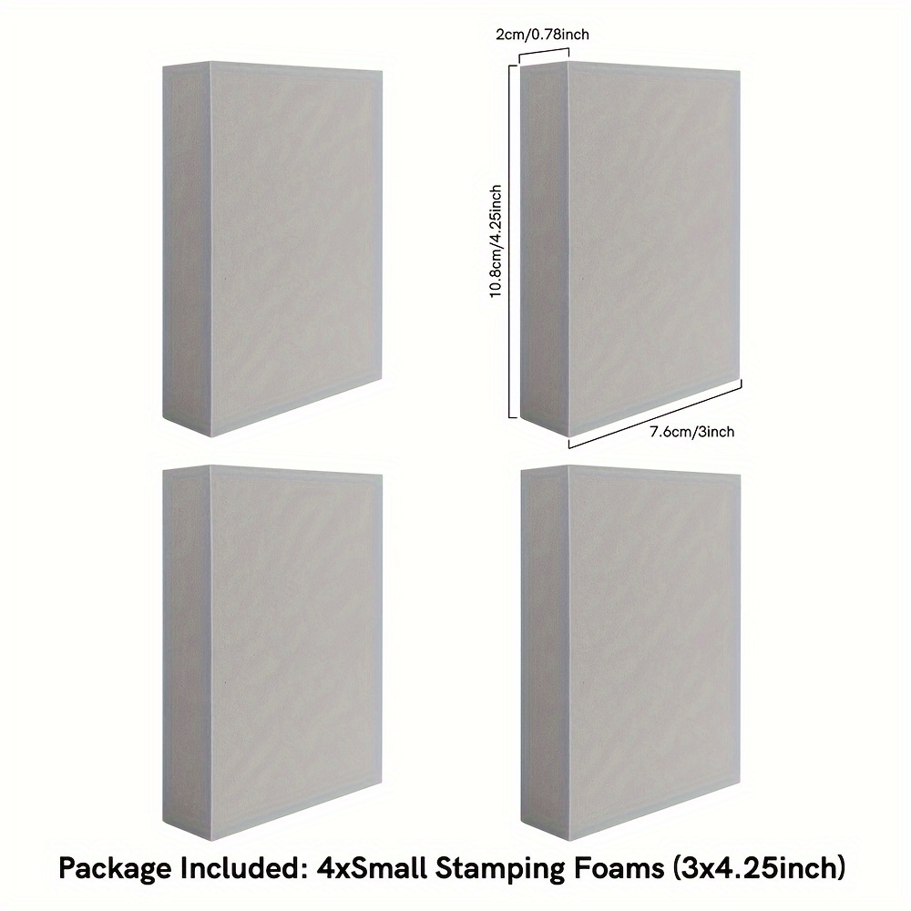 Design Diy Scrapbooking Foam Blocks - Reusable, Moldable Stamping Pads For Card Making & Background Design, Design