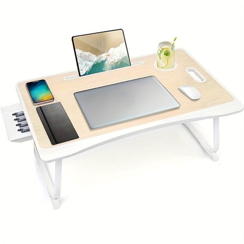 Support pour Ordinateur Portable - Table de Lit Pliable, Table pour PC,  Support de Lecture Inclinable pour